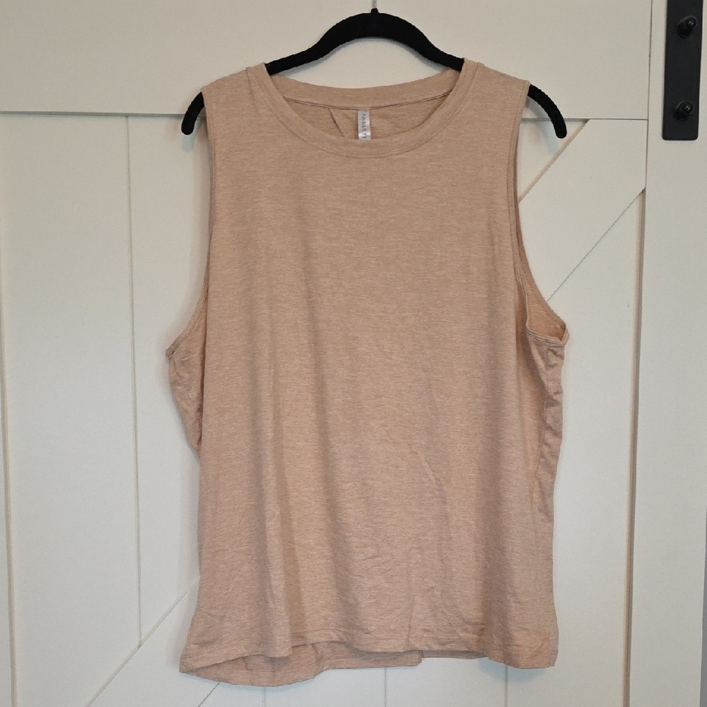 Fabletics Neutral Beige Muscle Tank